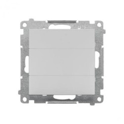 Simon 55 Zaślepka ramki (moduł). Mocowanie za pomocą łapek lub wkrętów Jasnoszary mat TPS.01/114