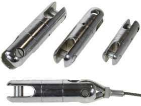 Krętlik kablowy / krętlik do kabli / krętlik do zaciągania kabli z kompensacją obrotów / 10kN - 1tona / KKX-1