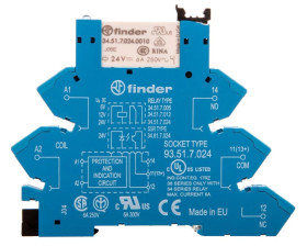 Przekaźnikowy interfejsowy 6,2mm, 1P 6A 24V DC, Zaciski PUSH IN,38.61.7.024.0050