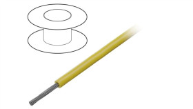 1852 Yl005 Przewód Na Rolce O Długości 30,5M Linka Cu, 600V Pvc Żółty 28 Awg