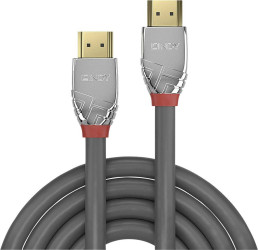 LINDY HDMI kabel Wtyczka HDMI-A, Wtyczka HDMI-A 10.00 m szary 37876 4K UHD Kabel HDMI