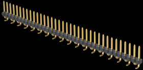 PHS36-3532 36-pin SMD header, straight, pitch 2.54