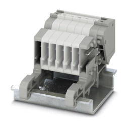 Złącze do montażu na szynie DIN Phoenix Contact poziomy: PojedynczyWciskane PPC 1.5/S-NS/1-L GNYE 17.5A 500 V