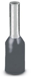 Insulated wire end ferrule, 0.75 mm², 14 mm/8 mm long, DIN 46228-4, gray, 3200519