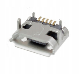 5PIN Micro USB Female socket - 4 Mounting Pins DIP/SMD - 10 pcs