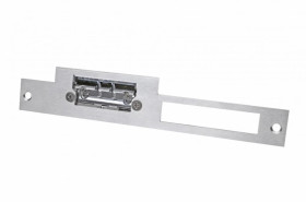 Płaskownik długi do elektrozaczepu Hartte z wyślizgiem OK-C3, 200x24x3 mm., stal nierdzewna