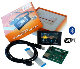 Zestaw EA DEMOPACK-WIFIBT Display Visions I2C, RS232, SPI, USB Plus WIFI / Bluetooth Support, ESP32 build-in and 5∼28V