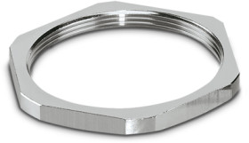 Counter nut, M63, 70 mm, silver, 1411248