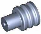 Wire seal, for faston plug housing, 963294-1