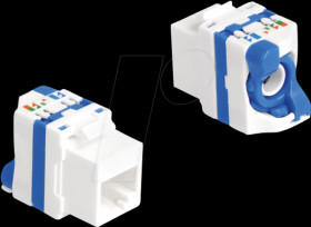 88130 Keystone module, RJ45 jack / LSA, Cat.6a, rotary lock