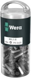 Bity 851/1 Z DIY 100, PH 2 x 25 mm, 100 części, WERA 05072441001
