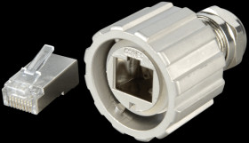 17-10044 RJ45 plug, shielded, die-cast zinc