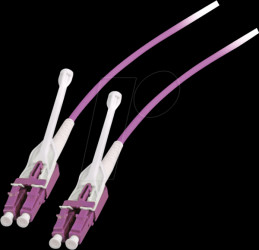 DJP-LCLCOM4-UNI-3 Duplex Jumper LC-LC, OM4, 3m