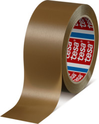 Packaging tape, 50 x 0.065 mm, PVC film, brown, 66 m, 04100-00228-00