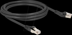 80753 RJ45 Network Cable Cat.8.1 S/FTP plug 45° left angled to plug st