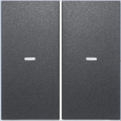 KNX e/s B.x Klawisze z soczewką do modułu przycisku 2-kr, antracyt mat, lakierowany 80960385