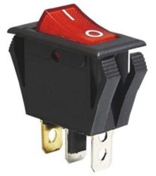 PRZEŁĄCZNIK KLAWISZOWY KCD3-101-16C3L 15A/250V ON-OFF CZERWONY (PRZEL038)