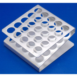 Medline Z-type Test Tube Rack 5x5 Holes- Aluminium