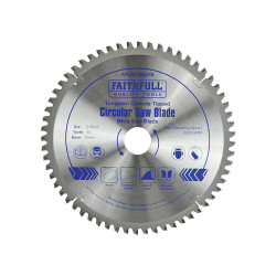 Faithfull FAIZ21660ATB TCT Cross Cut Mitre Saw Blade 216 x 30mm x 60T NEG