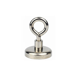 Magnes neodymowy 25mm z uchwytem (uchem) 12kg