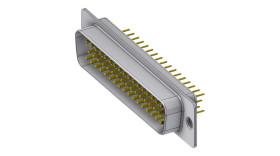 Deltron Connectors Złącze D-sub DT 50-pinowe Prosty 2.84 mm Pitch Otwór przelotowy Złoto na niklu Męski