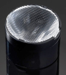 Soczewka LED Okrągłe 1-LEDowa , D 21.6 mm, kąt widzenia 20+39°, 21+39° Czarny Metakrylan polimetylu Okrągłe, Ledil,