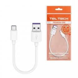 KABEL CARPLAY USB - USB-C 5A 30CM BIALY