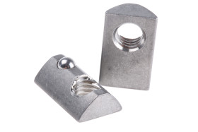 Część łącząca Nakrętka do rowków typu T Rozmiar rowka 8mm RS PRO Element mocowania i łączenia Rozmiar gwintu M8