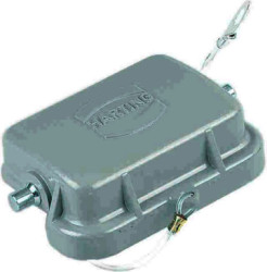 Cover cap, size 6B, metal, longitudinal bow locking, IP65, 09300065425