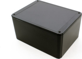 ABS enclosure, (L x W x H) 200 x 150 x 100 mm, black (RAL 9005), IP54, RL6685BK