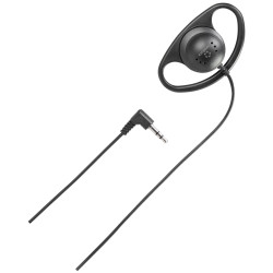 Renkforce RF-5047972 On-ear headphones Corded Mono Black Ear clip