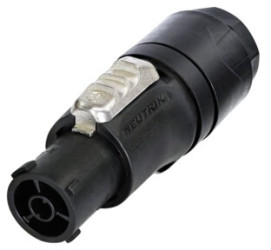 Jack, 3 pole, screw connection, 1.0-2.5 mm², black, NAC3FX-W-TOP-L