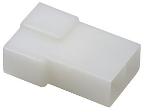 Obudowa do konektorów zaciskanych 6.35mm Wtyczka 2-pinowe Naturalny 22.9mm