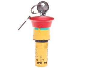 Przycisk bezpieczeństwa 22mm 2R IP65 klucz XB7NS9444