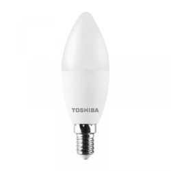 Żarówka LED E14 C37 7W = 40W 806lm 3000K Ciepła 220 Mleczna TOSHIBA