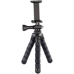 Hama 4609 Hama Flex Mini Tripod Black For smartphones and GoPro 7-14 cm