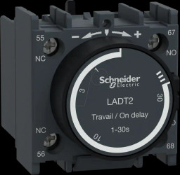 LADT2 Time block, TeSys D, 1 NC, 1 NO, screw connection