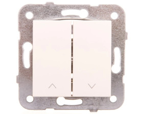 Karre Przycisk Żaluzjowy 2-Przyciskowy, Kolor Krem / 90963716