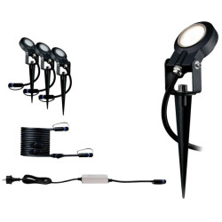Paulmann 93696 Plug &amp; Shine LED Garden Light Set 18W Warm White