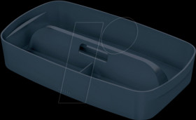 52660089 Storage box, small, with handle, velvet grey