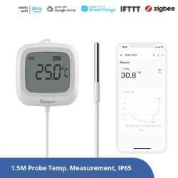 Itead SONOFF SNZB-02LD IP65 Zigbee LCD Smart Thermometer (Probe Version)