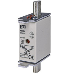 Wkładka mała BM WT-00C gG 63A K NH000 ETI 287049