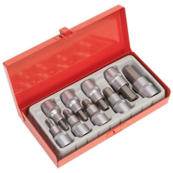 Sealey AK620 Hex Socket Bit Set 9pc 1/2"sq Drive