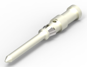 Pin contact, 0.5 mm², AWG 20, crimp connection, silver-plated, T2020001005-000