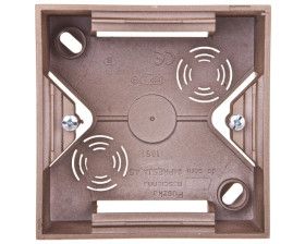 IMPRESJA Puszka natynkowa pojedyncza złoty metalik PNP-1Y/28