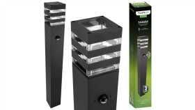 Słupek Ogrodowy Zewnętrzny Stojący E27 Led Czujnik Ruchu Taxus 2 80Cm Lumiled