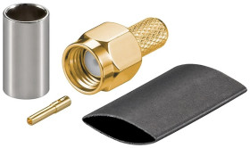 Wtyk zaciskany RP-SMA - Typ kabla RG 58