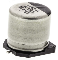 Kondensator 100μF 35V dc SMD Panasonic roztaw: 4.6mm 10 (Dia.) x 10.2mm