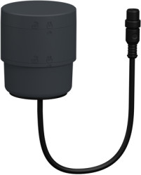 Base element, dark gray, (Ø x H) 70 mm x 148 mm, for signal towers, XVB7C61