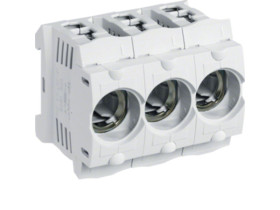Gniazdo bezpiecznikowe z tworzywa D01/3 E14 3P SIS 16A 400VAC TS35 zacisk kl. 35mm2 LD047 HAGER